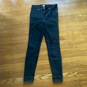 Madewell Women’s 9” High Rise Black Skinny Jeans Size 26